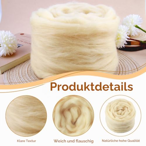 THKO Filzwolle Ecru 100g – Bild 5