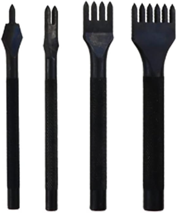 ASWRTYJO 19 Pcs of Leather Punching Tools Sewing Kit Saddle Sewing Work for Crafts Cutting