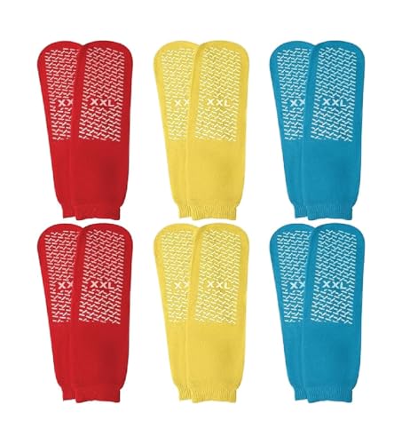 AMiNA Non Slip Socks - 3 Pairs Grip Socks for Women & Men, Elderly Safety & Recovery4