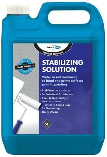 ARA CHOICE Bond It 5L Stablizing Solution Primer Paint Concrete Masonry Surface White Ready-To-Use Water-Based Treatment For Bond 5 Litres