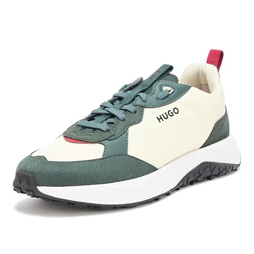 Image of HUGO Mens Running Style Mix Material Sneakers