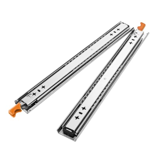 SAN HIMA 1 Pair Heavy Duty Drawer Slide - Extendable Length 500MM-1000MM Load Capacity 125KG, Soft Close Drawer Runners Rail with Locking Side Mount Width 53MM, for Vehicle Home
