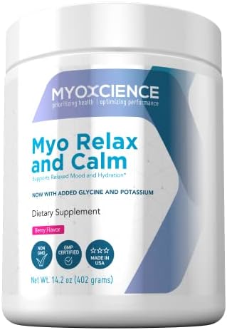 MYOXCIENCE Myo Relax & Calm | Myo-Inositol, L-Theanine, Taurine, Magnesium & GABA | Supports Sleep, Relaxed Mind & Hormone Support (Berry)