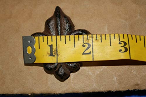 Vintage-Style Fleur De Lis Knobs Cast Iron, 2 Inch, Pack Of 10 F-8 #TOP4