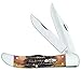 CASE XX WR Pocket Knife Burnt 6.5 Bonestag Folding Hunter W/Sheath Item #3574 - (6.5265 SS) - Length Closed: 5 1/4 Inches