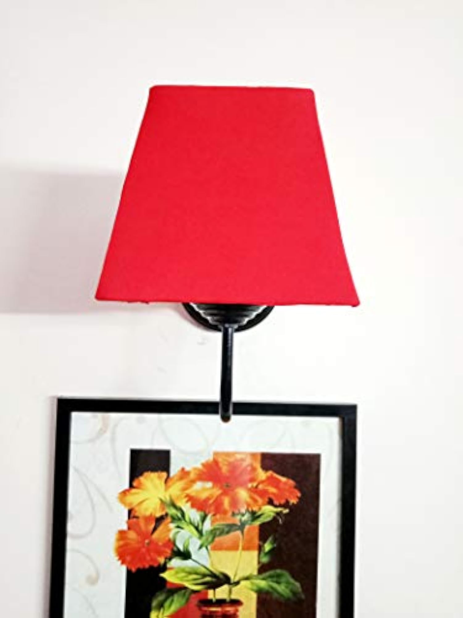 Decorative Wall Lamp with Unique Stylish Fitting, Red