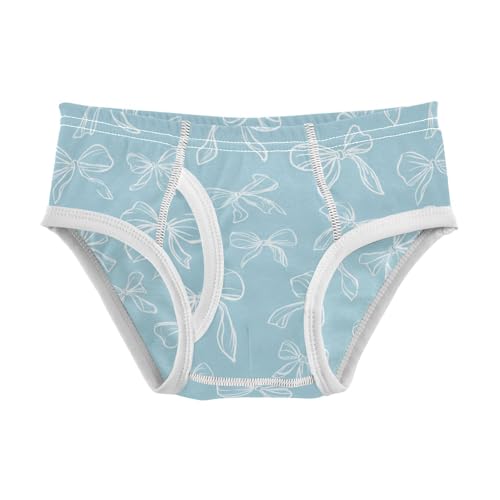 Wusikd White Bows Boys' Underwear Cotton Boys Briefs Soft Toddler Underwear 2T