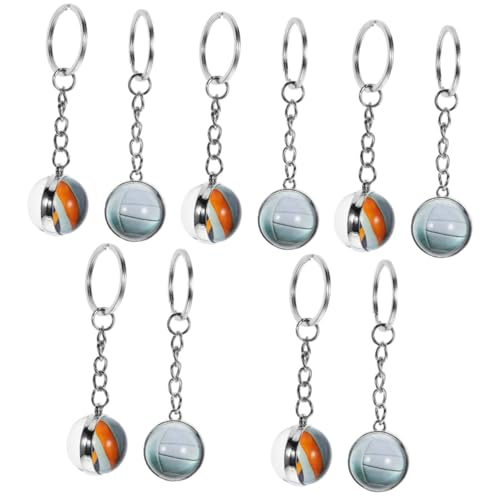 Porte-clés de volley-ball souvenir de match de sport et cadeau de fête de fan lot de 6