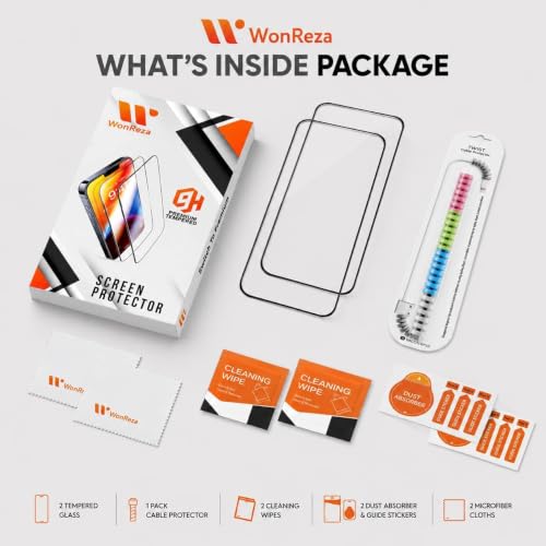 Image of Pack 2 - Tempered Glass for Oppo F70 Pro 5G with Cable Protector Edge to Edge | 9H Hardness | Case-Friendly Screen Guard Protector- Installation Kit