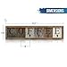 HBCY Creations Coffee Mug Holder with Printed Solid Wood Coffee Sign, 6 Coffee Cup Hooks with Wooden Coffee Mug Display and Organizer - Distressed Coffee Rack Sign, 31.5