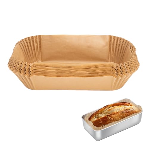 Comparison: Best Parchment Paper For Baking Bread 8 100 Pcs Loaf Pan Liners for Baking Bread 9x5 Inch, Non-Stick Pre Formed Parchment Paper for Bread Pan, Ideal Disposable Loaf Breads Liners for Baking Toast, Cakes, Banana Breads, Brown