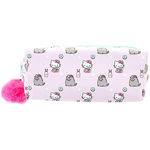 Hello Kitty x Pusheen Pencil Case | Back to School Stationery Case | Pen Holder | Stationary Supplies | School Supplies | Gifts for Girls and Boys Cover