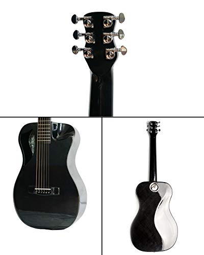 Journey Instruments Carbon Fiber Travel Guitar – Of660 Traveling Acoustic Guitar With Collapsible Patented System – Portable Backpack Case (High Gloss Black) #TOP3