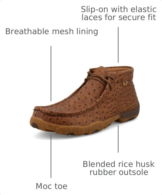 Image of Twisted X Women's Steel Toe Chukka Driving Moc