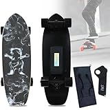 ✅【Adatto a tutti i terreni】Skateboard elettrico impermeabile con grado di protezione IP54 e robuste ruote in PU, che scivolano dolcemente su asfalto, ghiaia, strade bagnate e sentieri. Progettato per resistere a tutte le condizioni atmosferiche e a tutte le superfici, è il mezzo ideale per studenti, professionisti ed esploratori urbani.