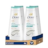 Dove Advanced Care Gel de Ducha Hipoalergénico Libre de Aromas 400 ml (Paquete de 4)