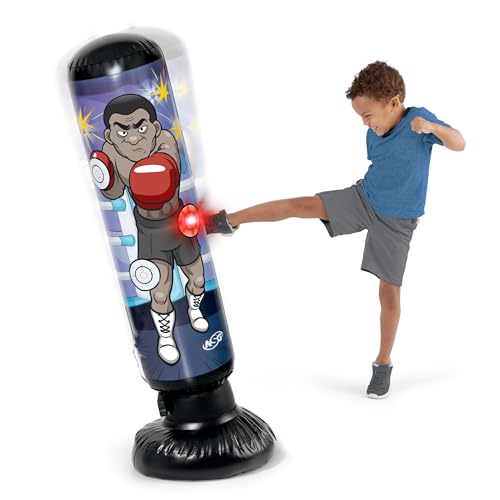 Junior Electronic Weighted Kickboxing Punch Bag with LED Lights and Sounds