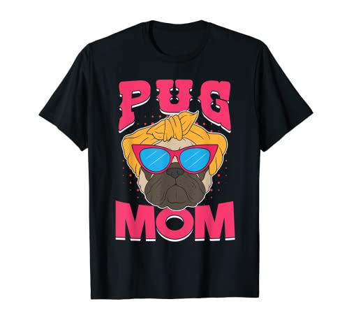Divertido Pug Mamá Piel Padre Pug Perro Raza Camiseta