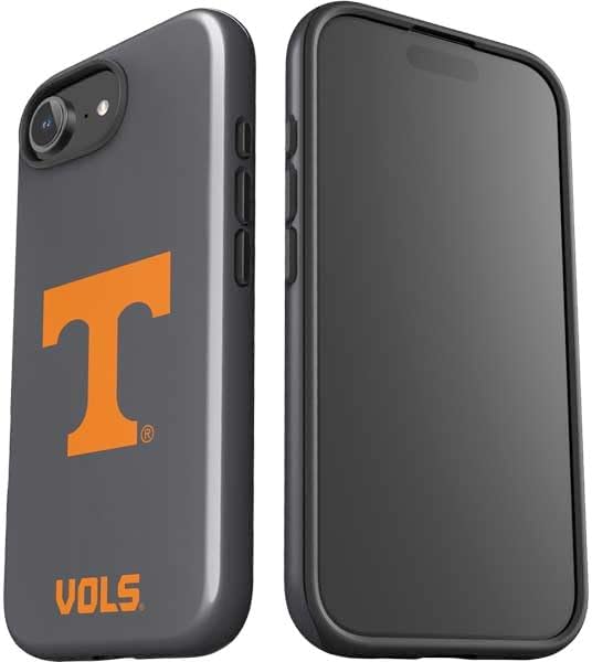 Skinit Impact Phone Case Compatible with iPhone 16e - Officially Licensed University of Tennessee-Knoxville T Logo Vols on Gray Design