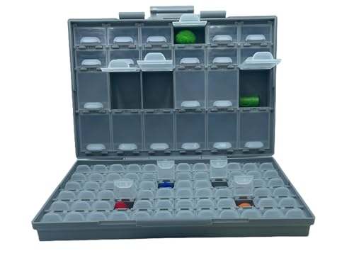 AideTek BOXALL96 96 Lids Enclosure SMD SMT Parts Organizer Surface Mount Box Labels