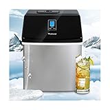 ★ Diseño silencioso: nuestra máquina de hielo es muy silenciosa, adecuada para uso en el hogar, la oficina y el comercio a un precio razonable. ¡vale la pena comprar!