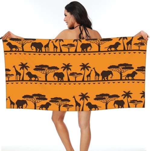 Serviette microfibre sport absorbante et drap de bain camping compact - 8