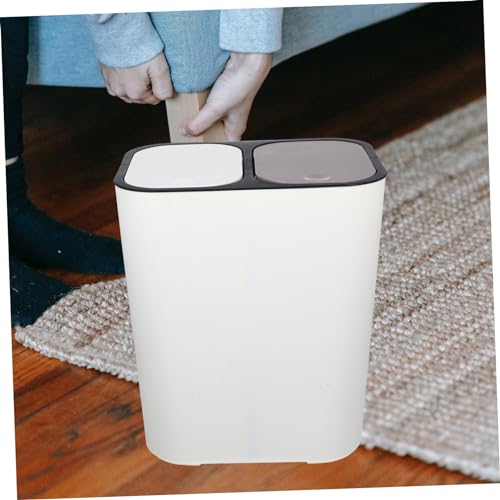 Tapa para caneca basura cocina y baño con 2 compartimentos miniatura 4