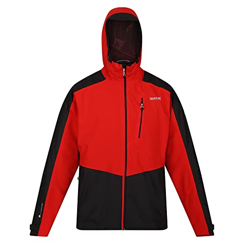 Cappuccio attaccato Regatta Highton Str JktII uomo Highton Str JktII, Siviglia Rosso/Nero, 3XL