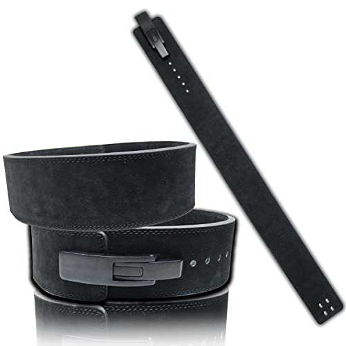 Rad Weight Lifting Belt Powerlifting Men & Women, Weightlifting 10 Mm Lever Belt (Jet Black, Medium) #TOP1