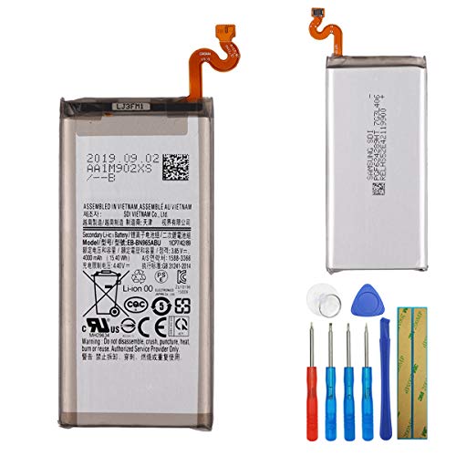 E yiiviil Batería de repuesto EB BN965ABU compatible con Samsung Galaxy Note 9 SM N9600 N9600 4000 mAh con herramientas