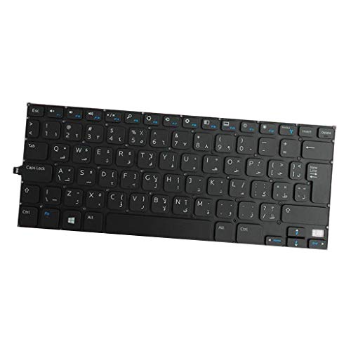 gazechimp Novo Teclado de Laptop árabe Peça de Reparo Preto para