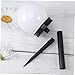 TOBBOMEY 4pcs Solar Lawn Lamp Outdoor Lighting Tool Ground Light for Gardens Walkways and Yards Easy Installation Black Warm Light