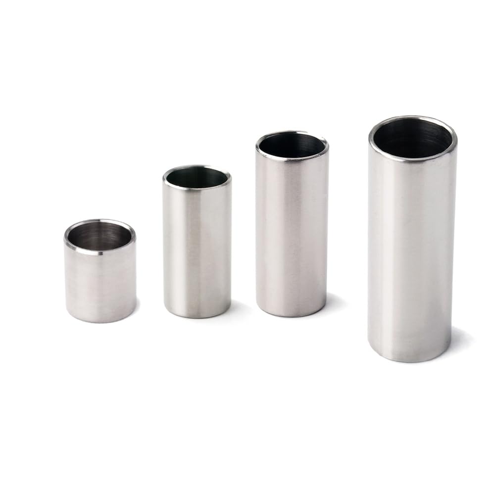 SUPVOX Glissière En Acier Chromé 6X2.50X2.50Cm Pour Guitare Basse Et Acoustique Accessoire Instrument De Musique Pour Sustain Et Intonation Précise Confortable À Jouer