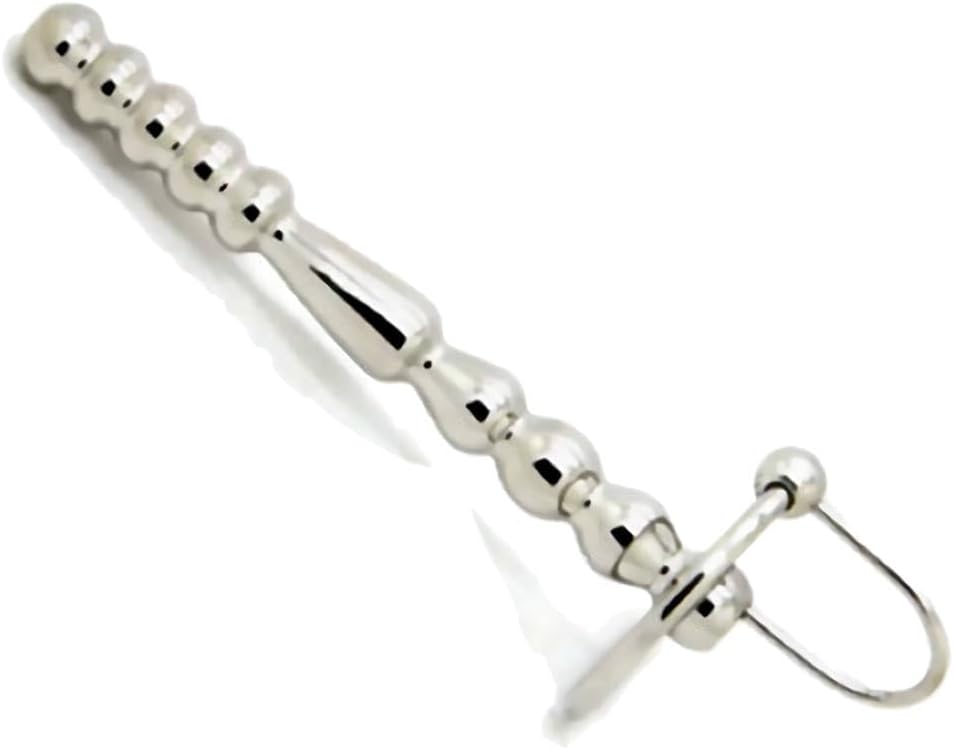 Balls and Tears Penis Plug - Surgical Steel 4 Inches Male Urethral Plug (11mm - 1-1/4" Ring)