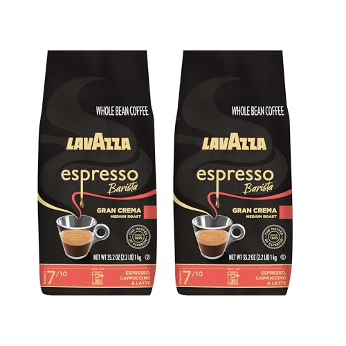 Lavazza Gran Crema Espresso, 2.2-Pound - Pack of 2 (Packaging May Vary)