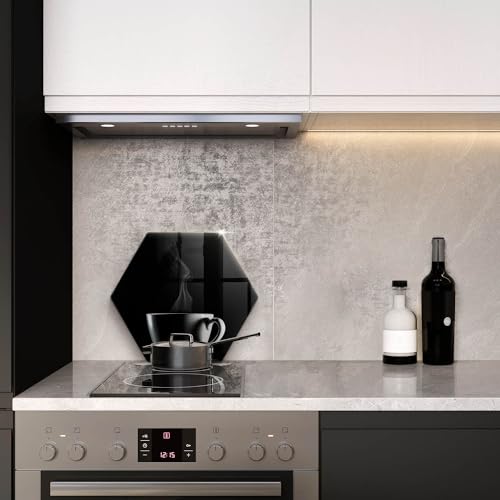 Plaque Cuisson Verre Wallfluent Planche à Découper Induction Décor Une Tasse de Thé 40cm