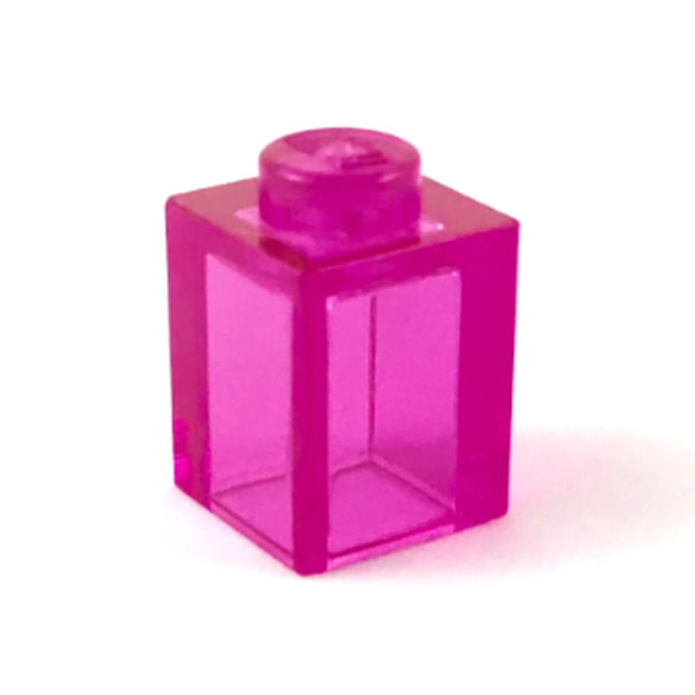 LEGO Building Brick 1x1, Part 3005, Part 3005, Choose Your Colour (Trans-Dark Pink, 10, Bricks) โ image 1