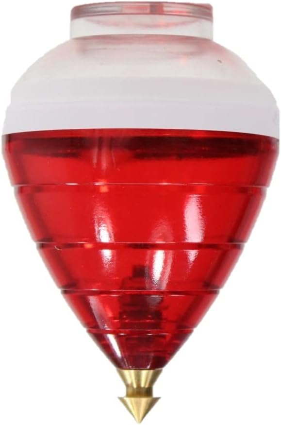 Spintastics Trompo Bearing Tip Spin Top (Red and Green)