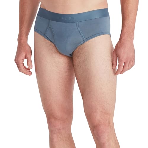 ExOfficio Men's Everyday Brief - Lightweight Knit Jersey Travel Underwear, Steel Blue, Small