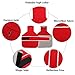 Geyecete Corgi Sweater for Dogs Corgi Coat for Dogs Winter Coat with Padded Fleece Lining and high Collar,Dog Snowsuit mini Corgi Sweater-Red-M