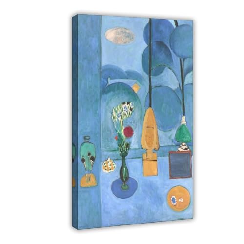 Cadre Henri Matisse La fenêtre bleue toile déco pour habiller un petit mur