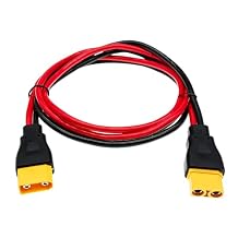 10AWG XT90 Extension Cable XT90 Female to Male Connector for Solar Portable Power Station Solar Panel RC Battery 1M/3.2FT