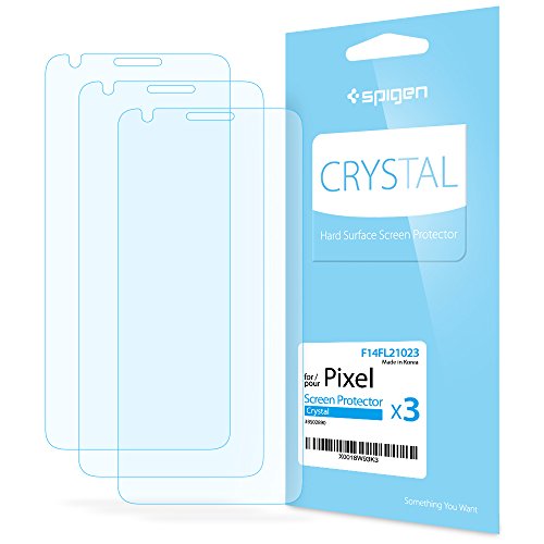 Spigen Crystal Clear Google Pixel Screen Protector with Clear Film 3 Pack for Google Pixel