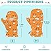 siphylline Cartoon Cute Orange Christmas Deer warm baby mittens toddler snow gloves guantes para nieve ni?a