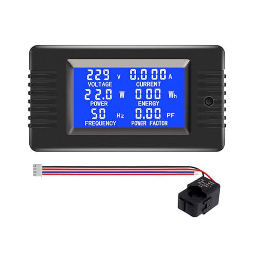 Bestvisse 80-260 V, voltímetro, amperímetro, pantalla LCD, medidor de energía de corriente, detector digital, medidor de corriente