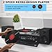 LUXSWAY Vinyl Record Player, Hi-Fi System Bluetooth Turntable Players with Stereo Bookshelf Speakers, Belt Drive 2-Speed, LCD Displayer with CD Player,USB Encoding, FM Radio, Remote Control Included