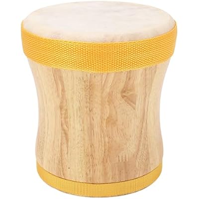 طبل اليد ، طبول اليد للبالغين مع طبل Sheepskin الطبل أعلى Bongos للبالغين للعروض والحفلات والمهرجانات الموسيقية (أصفر)