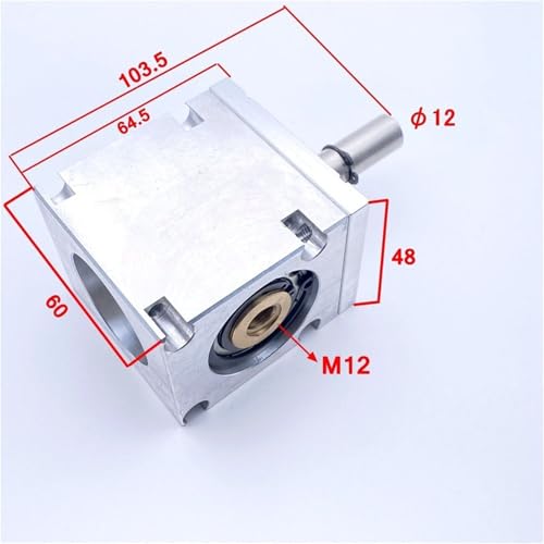 Dirección en ángulo para ajustar ejes de 12mm con reductor de velocidad 90° 5
