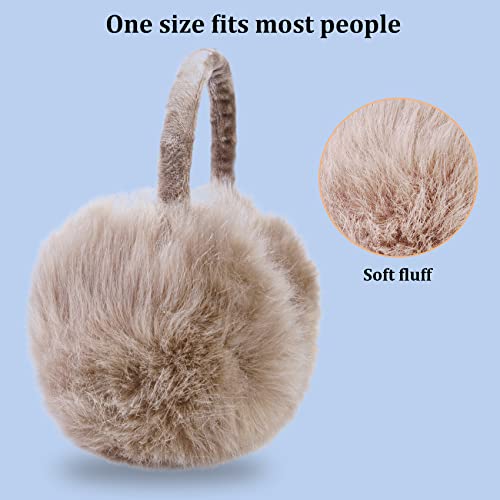 Earmuffs Ear Warmers For Women Winter Fur Foldable Ear Warmer #TOP2