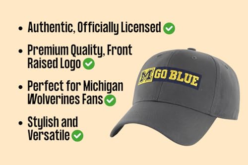 Gorra ajustable Michigan University charcoal MVP miniatura 5